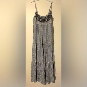 NWT American Eagle Sleeveless Boho Embroidered Maxi Dress